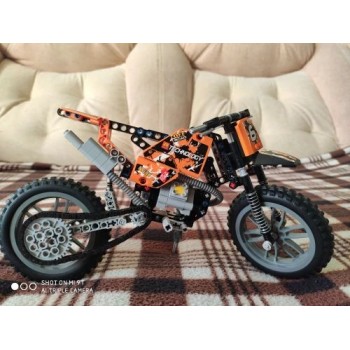 ✓MOTOCROSS KTM MOTO CROSS BIKE TECHNIC 42007 TECNIC COSTRUZIONI LEGO  COMPATIBILE